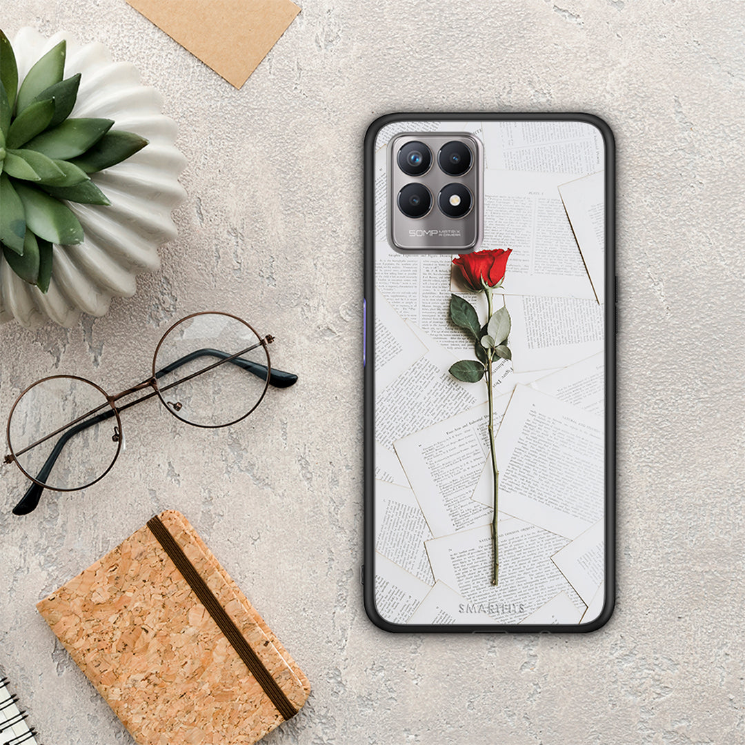 Red Rose - Realme 8i θήκη