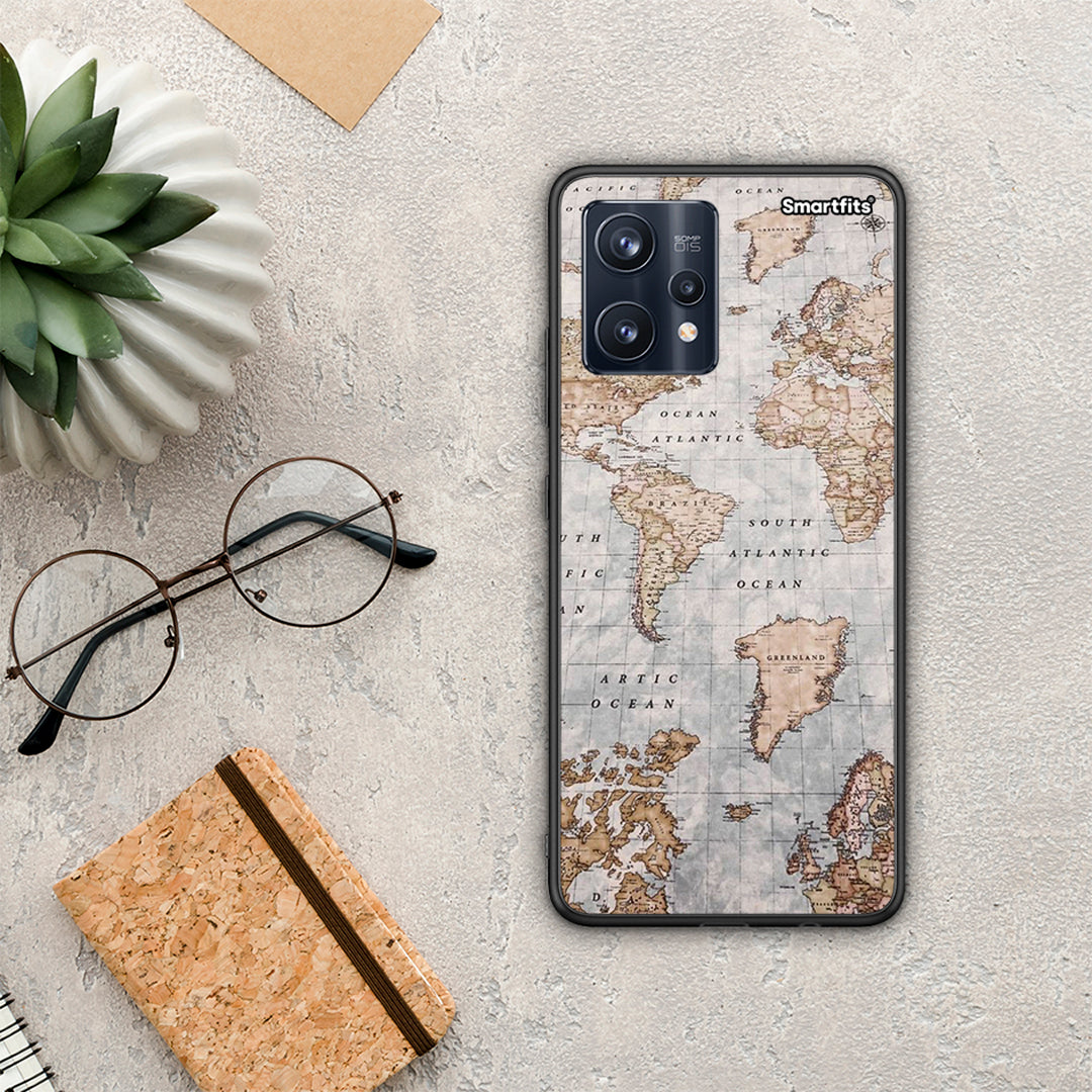World Map - Realme 9 / 9 Pro+ 5G θήκη