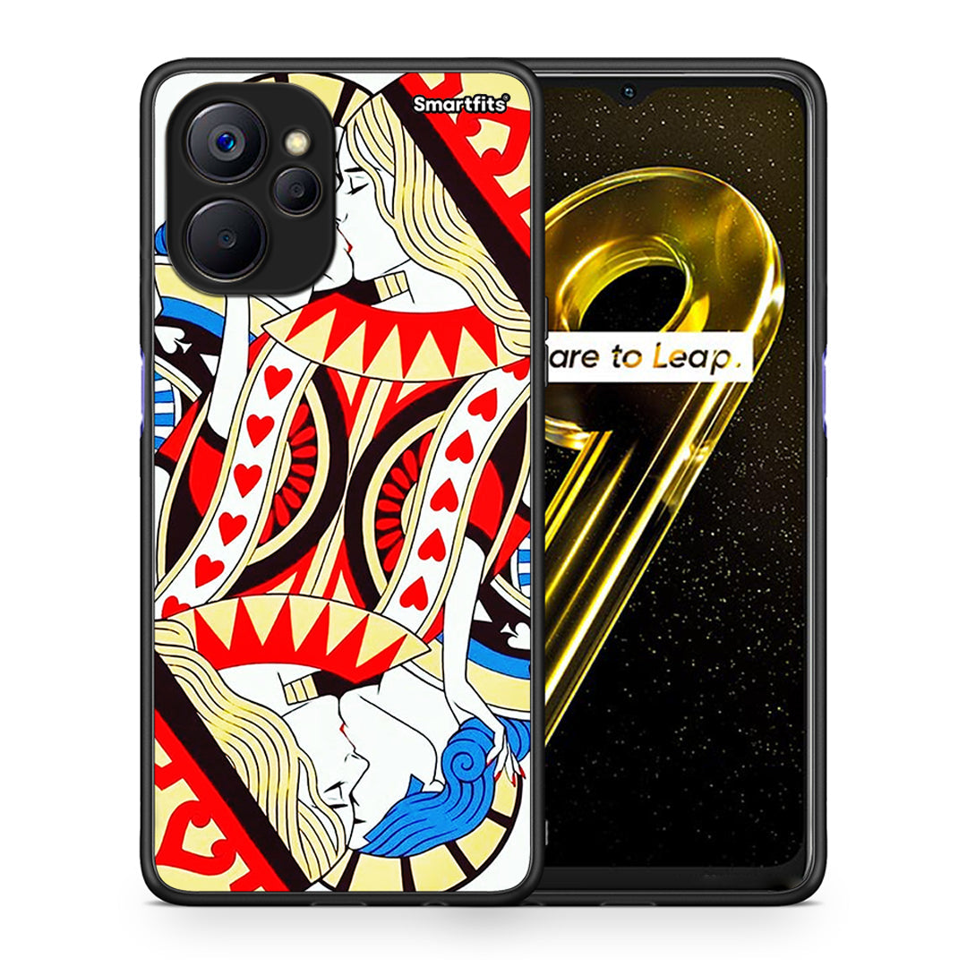 Θήκη Realme 9i 5G Card Love από τη Smartfits με σχέδιο στο πίσω μέρος και μαύρο περίβλημα | Realme 9i 5G Card Love case with colorful back and black bezels