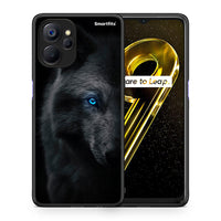 Thumbnail for Θήκη Realme 9i 5G Dark Wolf από τη Smartfits με σχέδιο στο πίσω μέρος και μαύρο περίβλημα | Realme 9i 5G Dark Wolf case with colorful back and black bezels