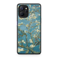 Thumbnail for Realme 9i 5G White Blossoms θήκη από τη Smartfits με σχέδιο στο πίσω μέρος και μαύρο περίβλημα | Smartphone case with colorful back and black bezels by Smartfits