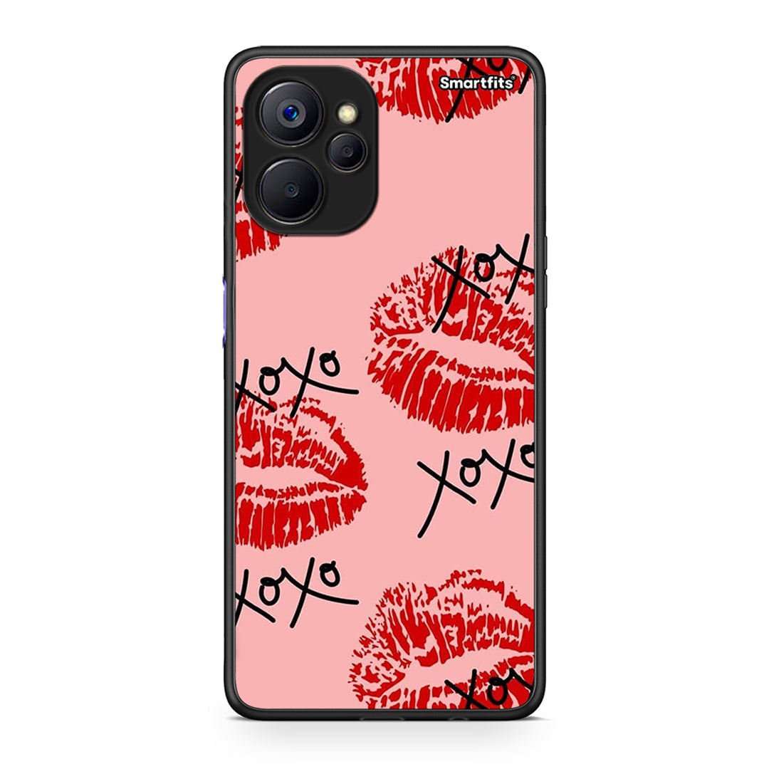 Realme 9i 5G XOXO Lips θήκη από τη Smartfits με σχέδιο στο πίσω μέρος και μαύρο περίβλημα | Smartphone case with colorful back and black bezels by Smartfits
