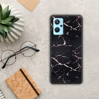 Thumbnail for Marble Black Rosegold - Oppo A96 θήκη