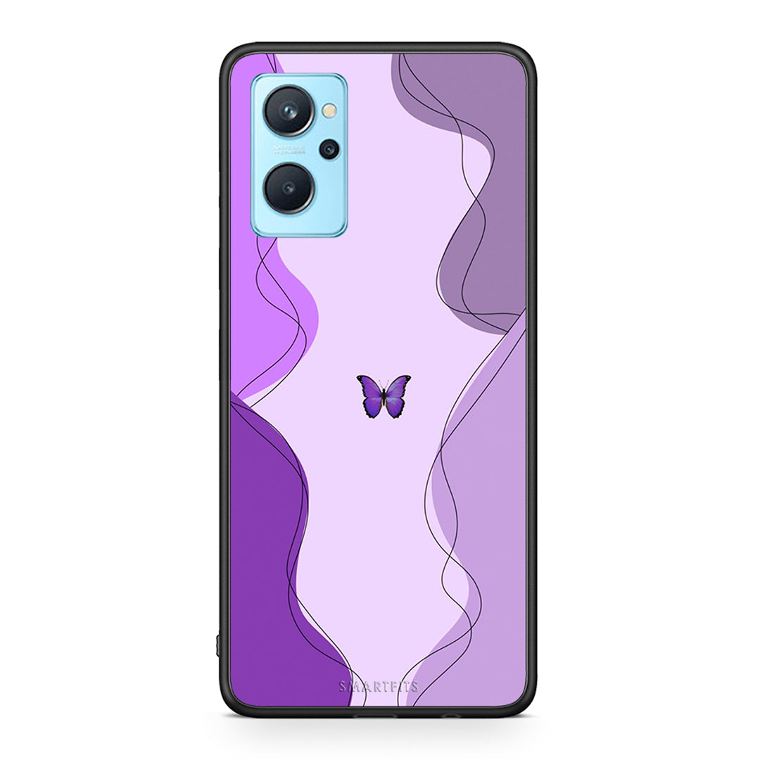 Purple Mariposa - Oppo A96 θήκη