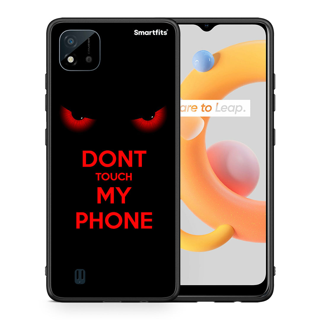 Θήκη Realme C11 2021 Touch My Phone από τη Smartfits με σχέδιο στο πίσω μέρος και μαύρο περίβλημα | Realme C11 2021 Touch My Phone case with colorful back and black bezels