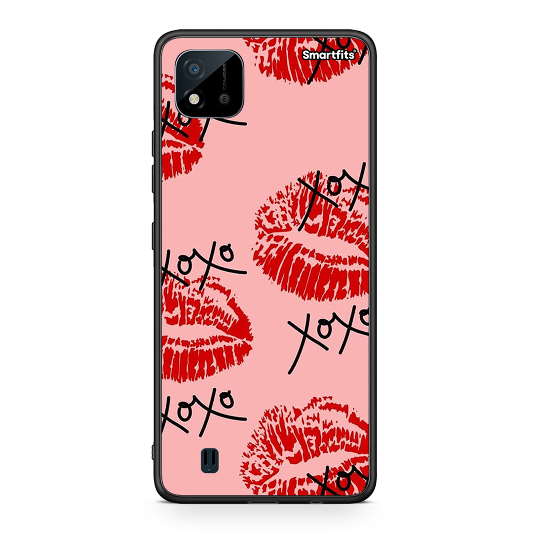 Realme C11 2021 XOXO Lips θήκη από τη Smartfits με σχέδιο στο πίσω μέρος και μαύρο περίβλημα | Smartphone case with colorful back and black bezels by Smartfits