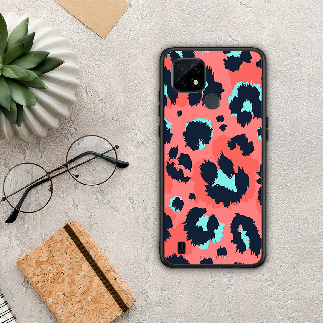 Animal Pink Leopard - Realme C21 θήκη