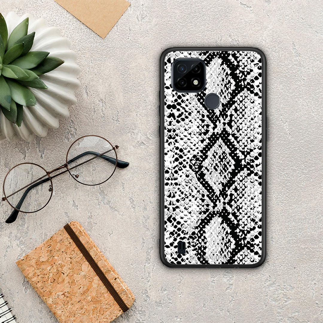 Animal White Snake - Realme C21 θήκη
