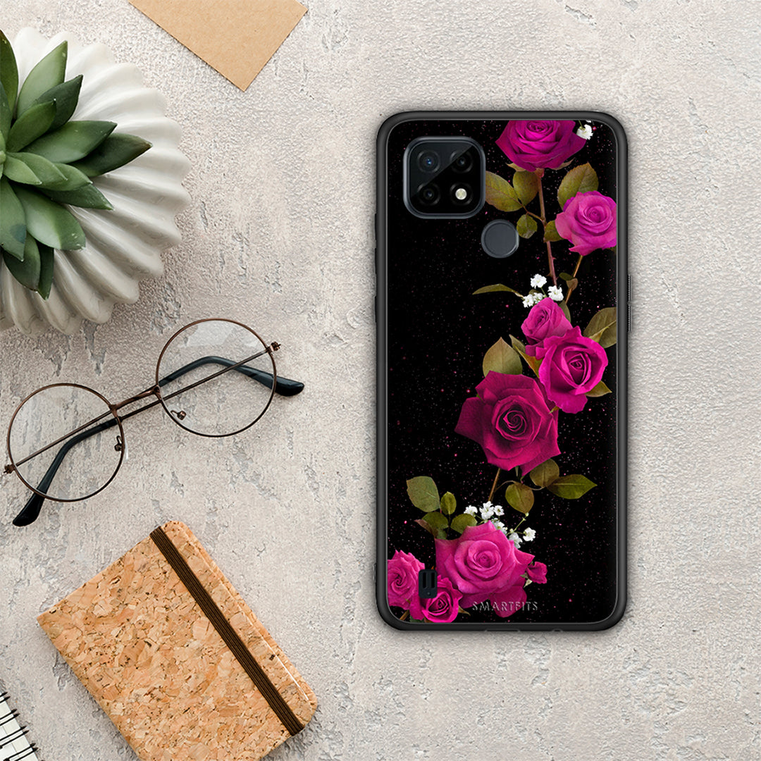 Flower Red Roses - Realme C21 θήκη