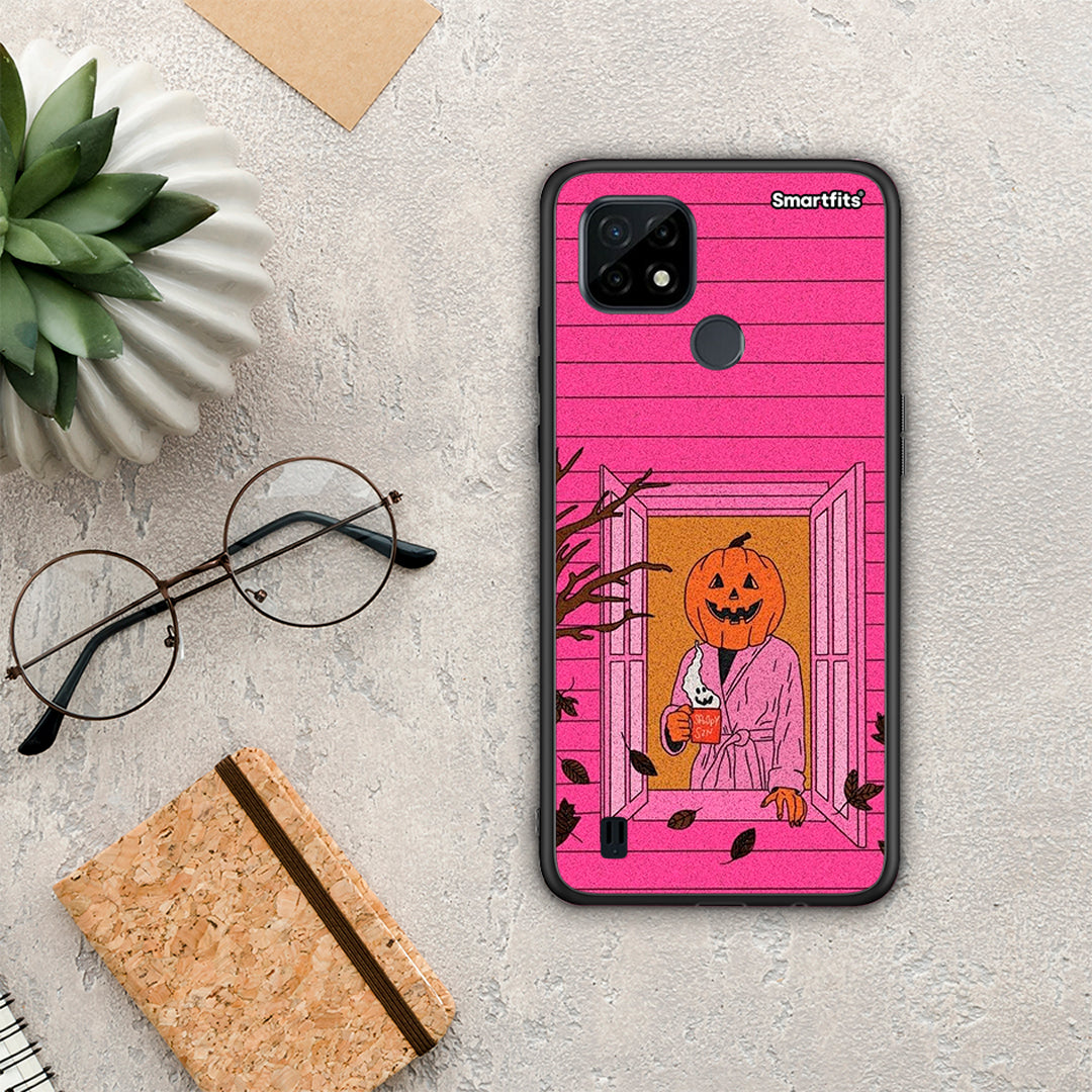 Halloween Pumpkin Lady - Realme C21 θήκη