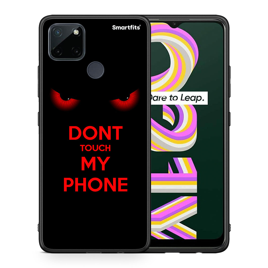 Θήκη Realme C21Y / C25Y / 7i (Global) Touch My Phone από τη Smartfits με σχέδιο στο πίσω μέρος και μαύρο περίβλημα | Realme C21Y / C25Y / 7i (Global) Touch My Phone case with colorful back and black bezels