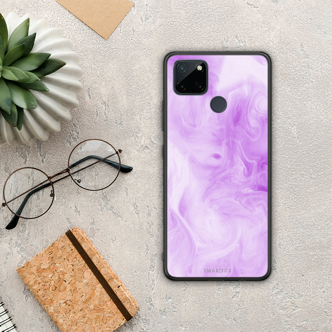 Watercolor Lavender - Realme C21Y / C25Y / 7i (Global) θήκη