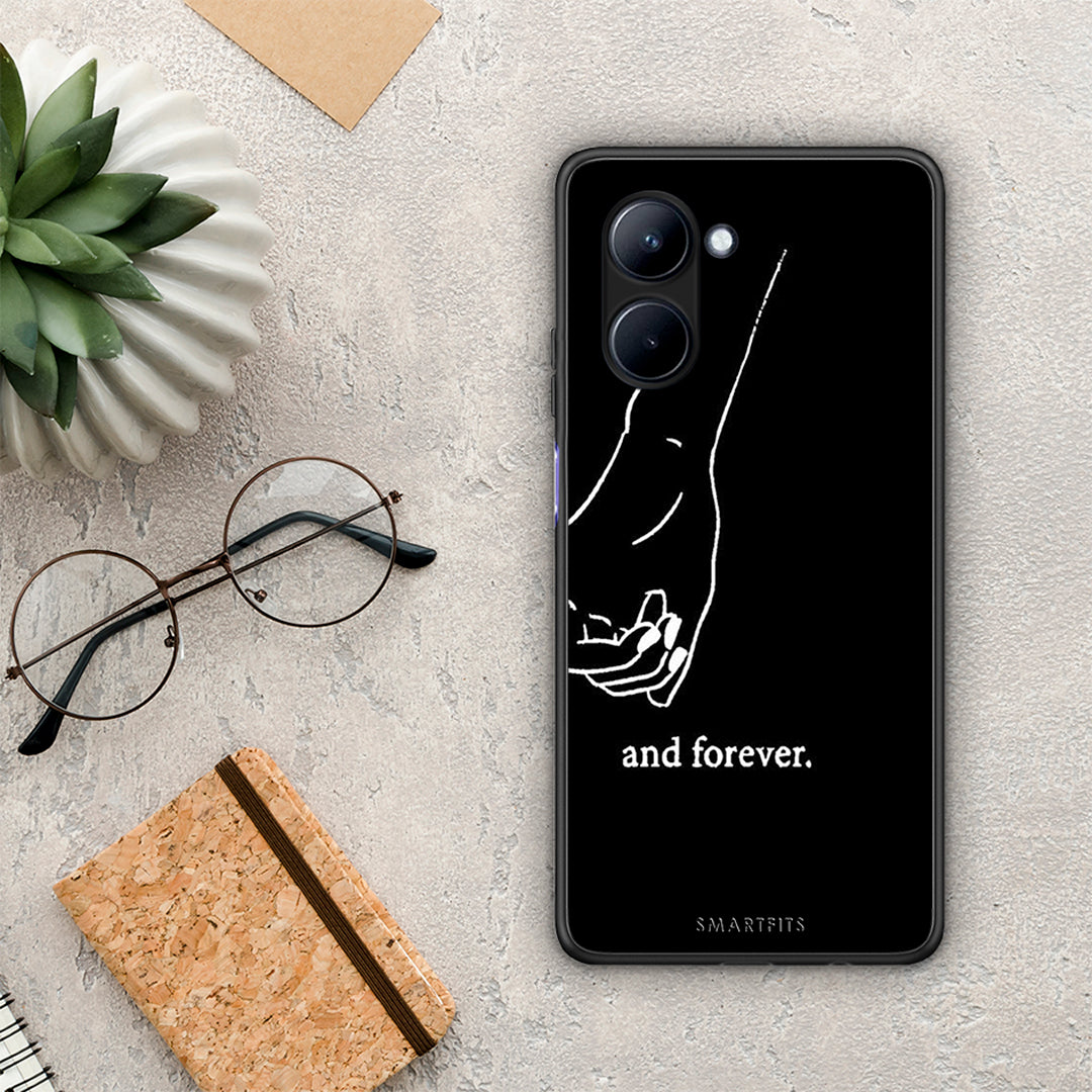 Θήκη Realme C33 Always & Forever 2 από τη Smartfits με σχέδιο στο πίσω μέρος και μαύρο περίβλημα | Realme C33 Always & Forever 2 Case with Colorful Back and Black Bezels