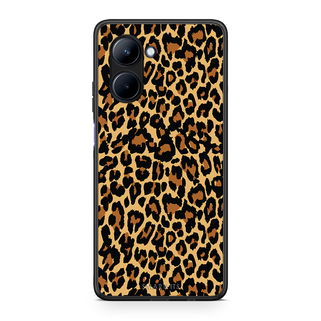 Θήκη Realme C33 Animal Leopard από τη Smartfits με σχέδιο στο πίσω μέρος και μαύρο περίβλημα | Realme C33 Animal Leopard Case with Colorful Back and Black Bezels