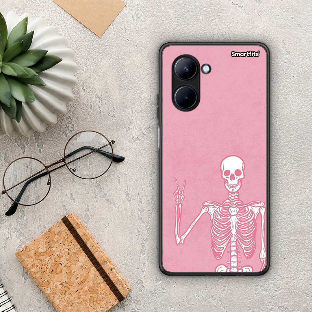 Θήκη Realme C33 Halloween Motivation από τη Smartfits με σχέδιο στο πίσω μέρος και μαύρο περίβλημα | Realme C33 Halloween Motivation Case with Colorful Back and Black Bezels
