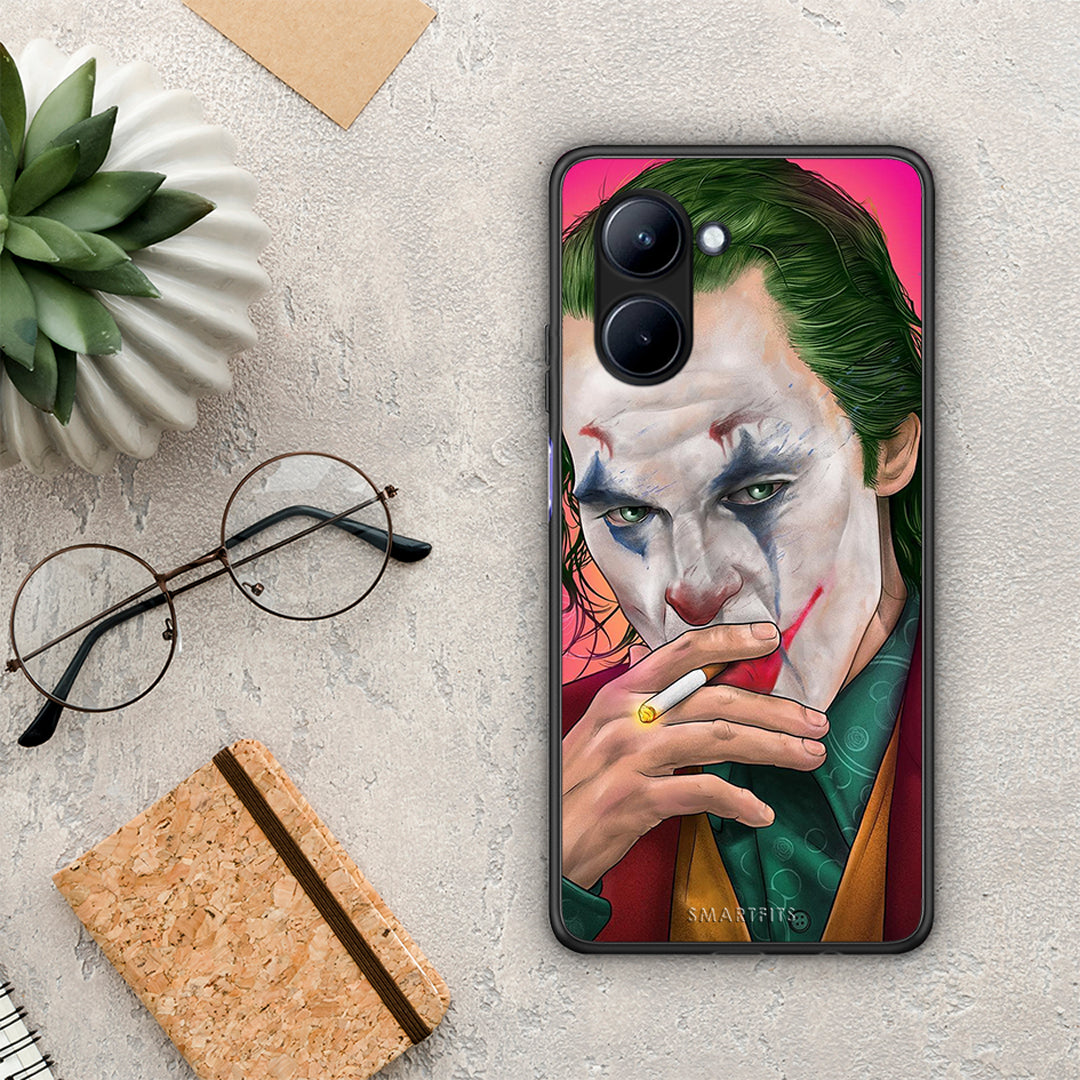 Θήκη Realme C33 PopArt JokesOnU από τη Smartfits με σχέδιο στο πίσω μέρος και μαύρο περίβλημα | Realme C33 PopArt JokesOnU Case with Colorful Back and Black Bezels