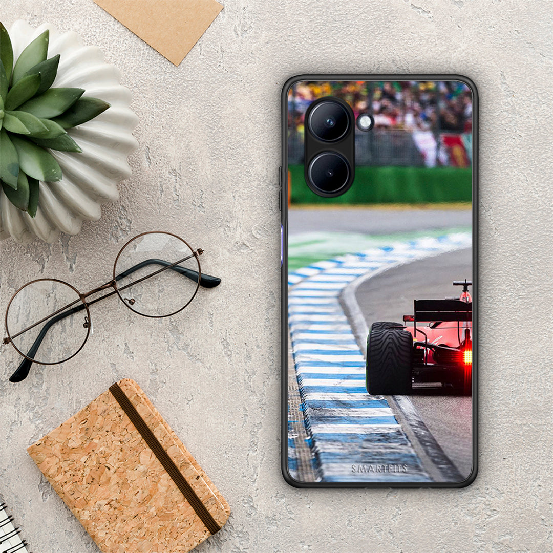 Θήκη Realme C33 Racing Vibes από τη Smartfits με σχέδιο στο πίσω μέρος και μαύρο περίβλημα | Realme C33 Racing Vibes Case with Colorful Back and Black Bezels