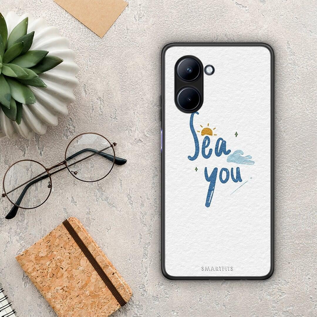 Θήκη Realme C33 Sea You από τη Smartfits με σχέδιο στο πίσω μέρος και μαύρο περίβλημα | Realme C33 Sea You Case with Colorful Back and Black Bezels