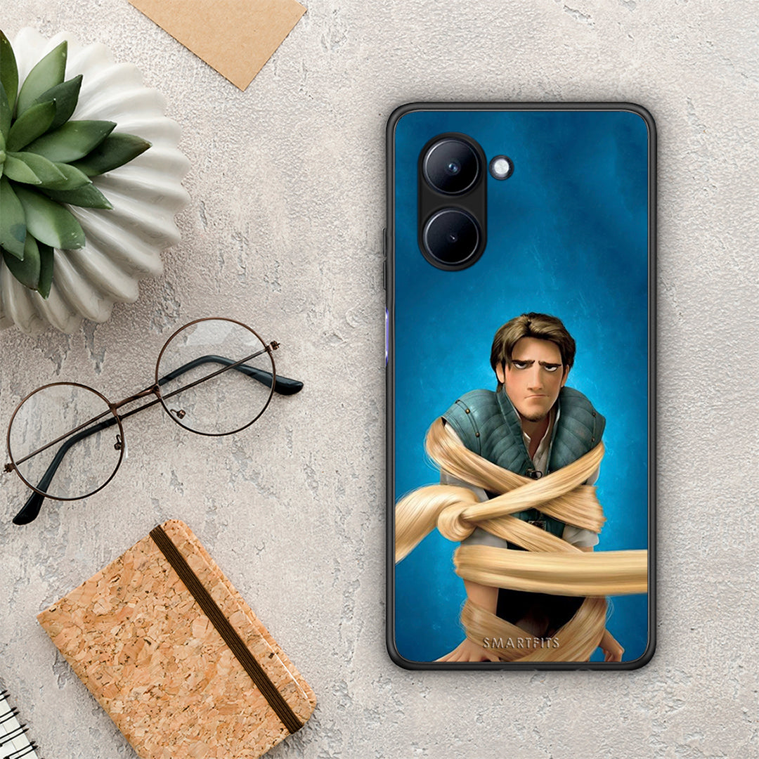 Θήκη Realme C33 Tangled 1 από τη Smartfits με σχέδιο στο πίσω μέρος και μαύρο περίβλημα | Realme C33 Tangled 1 Case with Colorful Back and Black Bezels