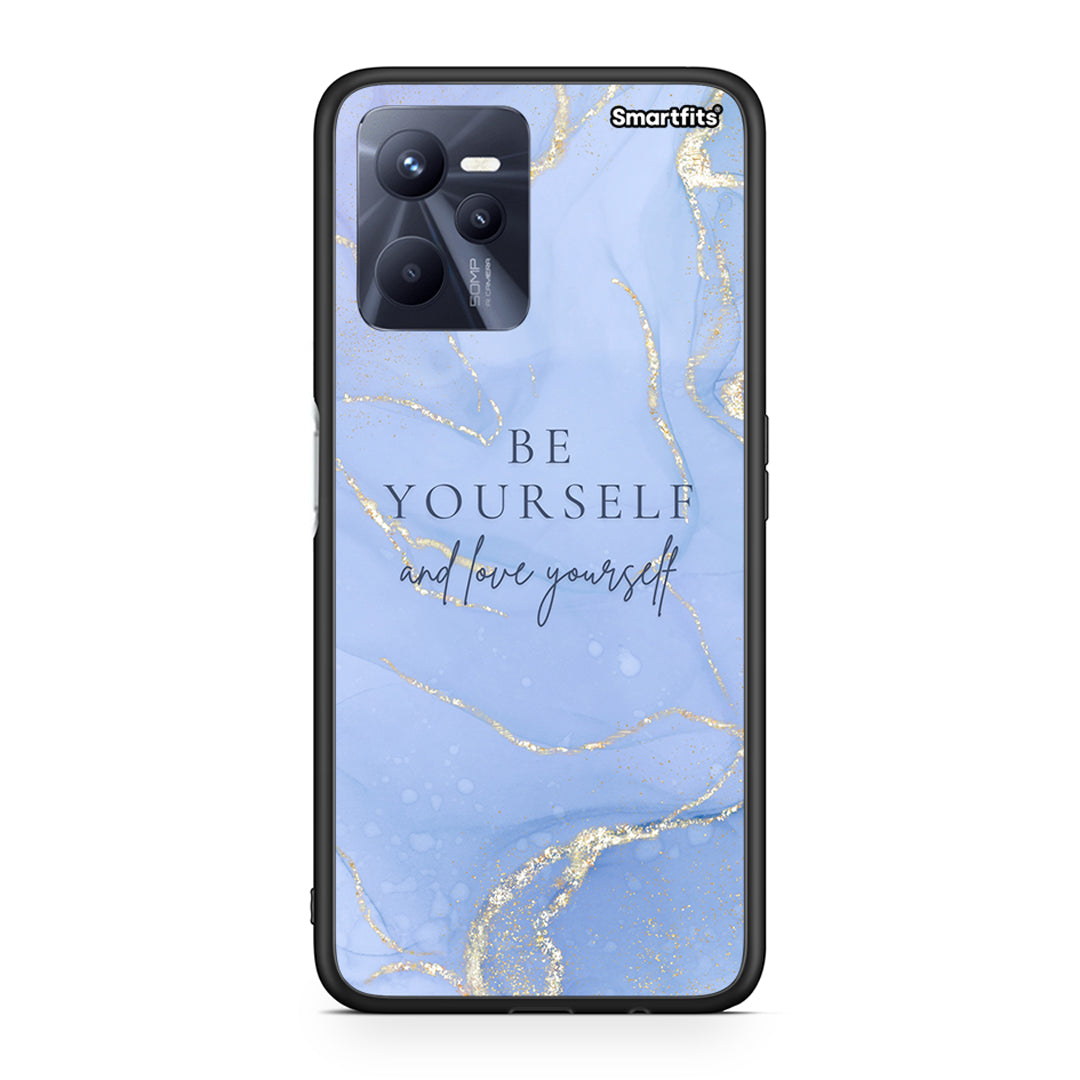 Realme C35 Be Yourself θήκη από τη Smartfits με σχέδιο στο πίσω μέρος και μαύρο περίβλημα | Smartphone case with colorful back and black bezels by Smartfits