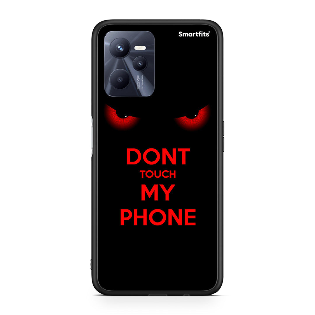 Realme C35 Touch My Phone θήκη από τη Smartfits με σχέδιο στο πίσω μέρος και μαύρο περίβλημα | Smartphone case with colorful back and black bezels by Smartfits