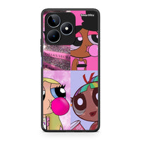 Thumbnail for Realme C53 Bubble Girls Θήκη Αγίου Βαλεντίνου από τη Smartfits με σχέδιο στο πίσω μέρος και μαύρο περίβλημα | Smartphone case with colorful back and black bezels by Smartfits