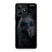 Thumbnail for Realme C53 Dark Wolf θήκη από τη Smartfits με σχέδιο στο πίσω μέρος και μαύρο περίβλημα | Smartphone case with colorful back and black bezels by Smartfits