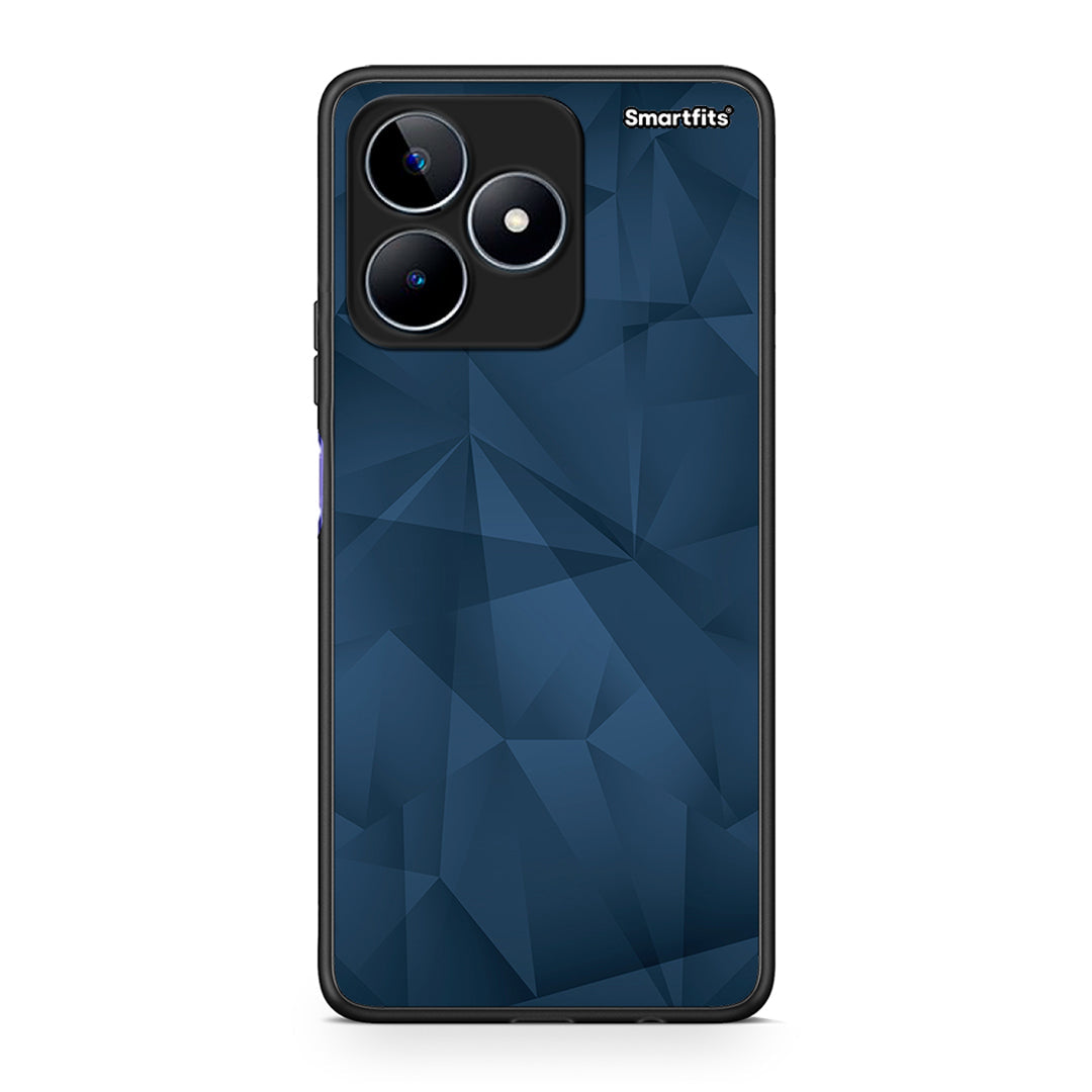 39 - Realme C53 Blue Abstract Geometric case, cover, bumper