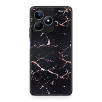 Thumbnail for 4 - Realme C53 Black Rosegold Marble case, cover, bumper