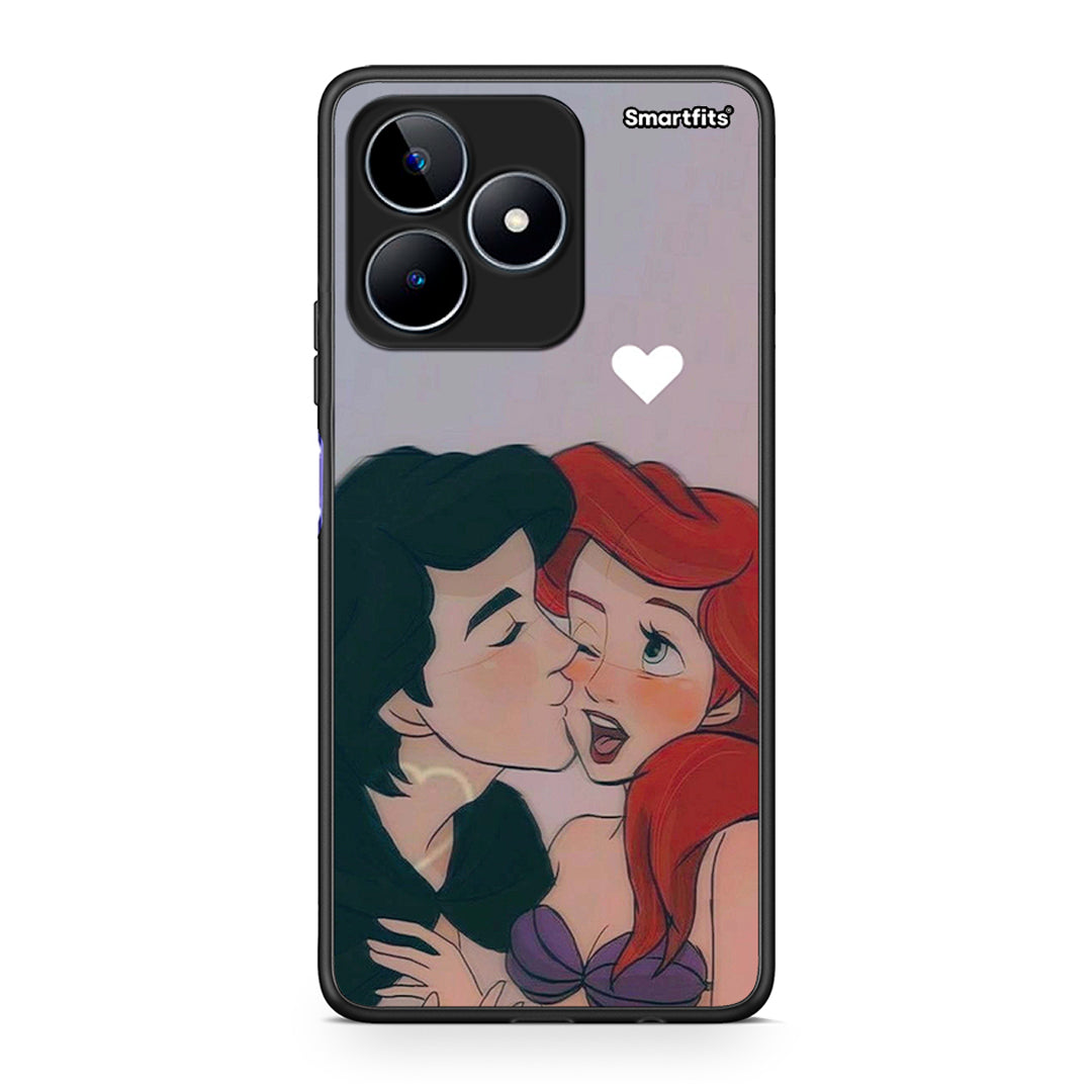 Realme C53 Mermaid Love Θήκη Αγίου Βαλεντίνου από τη Smartfits με σχέδιο στο πίσω μέρος και μαύρο περίβλημα | Smartphone case with colorful back and black bezels by Smartfits