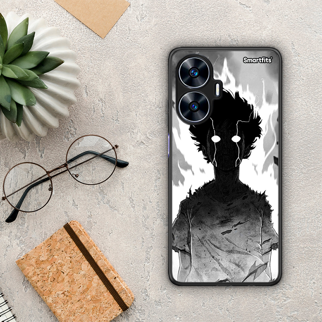 Θήκη Realme C55 Dual Anime Boy από τη Smartfits με σχέδιο στο πίσω μέρος και μαύρο περίβλημα | Realme C55 Dual Anime Boy Case with Colorful Back and Black Bezels