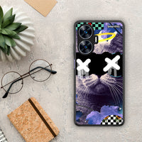 Thumbnail for Θήκη Realme C55 Dual Cat Collage από τη Smartfits με σχέδιο στο πίσω μέρος και μαύρο περίβλημα | Realme C55 Dual Cat Collage Case with Colorful Back and Black Bezels