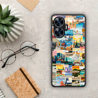 Thumbnail for Θήκη Realme C55 Dual Live To Travel από τη Smartfits με σχέδιο στο πίσω μέρος και μαύρο περίβλημα | Realme C55 Dual Live To Travel Case with Colorful Back and Black Bezels