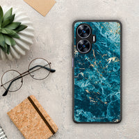 Thumbnail for Θήκη Realme C55 Dual Marble Blue από τη Smartfits με σχέδιο στο πίσω μέρος και μαύρο περίβλημα | Realme C55 Dual Marble Blue Case with Colorful Back and Black Bezels