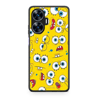 Thumbnail for Θήκη Realme C55 Dual PopArt Sponge από τη Smartfits με σχέδιο στο πίσω μέρος και μαύρο περίβλημα | Realme C55 Dual PopArt Sponge Case with Colorful Back and Black Bezels