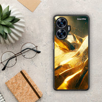 Thumbnail for Θήκη Realme C55 Dual Real Gold από τη Smartfits με σχέδιο στο πίσω μέρος και μαύρο περίβλημα | Realme C55 Dual Real Gold Case with Colorful Back and Black Bezels