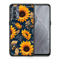 Thumbnail for Θήκη Realme GT Master Autumn Sunflowers από τη Smartfits με σχέδιο στο πίσω μέρος και μαύρο περίβλημα | Realme GT Master Autumn Sunflowers case with colorful back and black bezels
