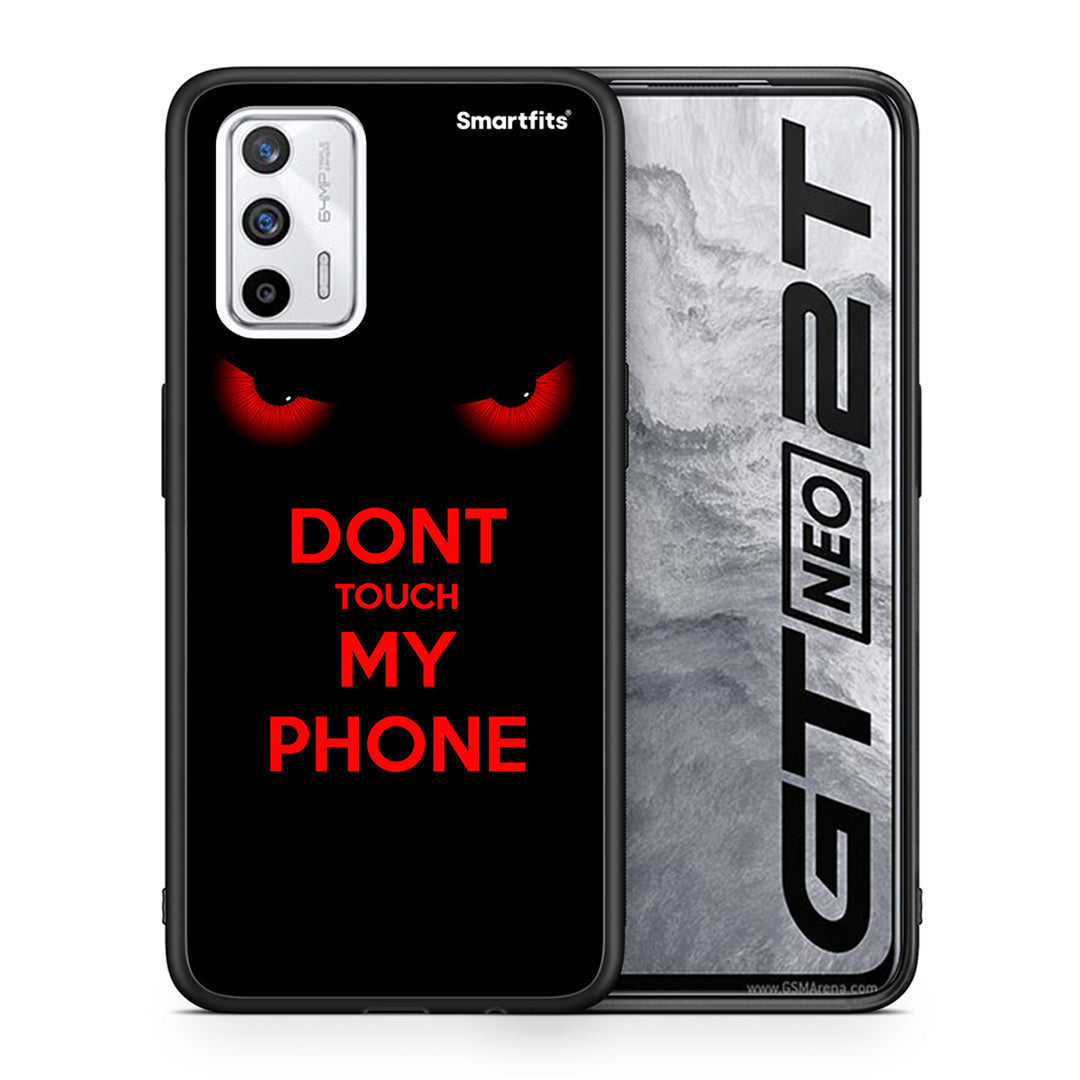 Θήκη Realme GT Touch My Phone από τη Smartfits με σχέδιο στο πίσω μέρος και μαύρο περίβλημα | Realme GT Touch My Phone case with colorful back and black bezels