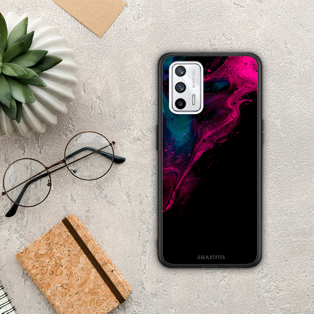 Watercolor Pink Black - Realme GT θήκη