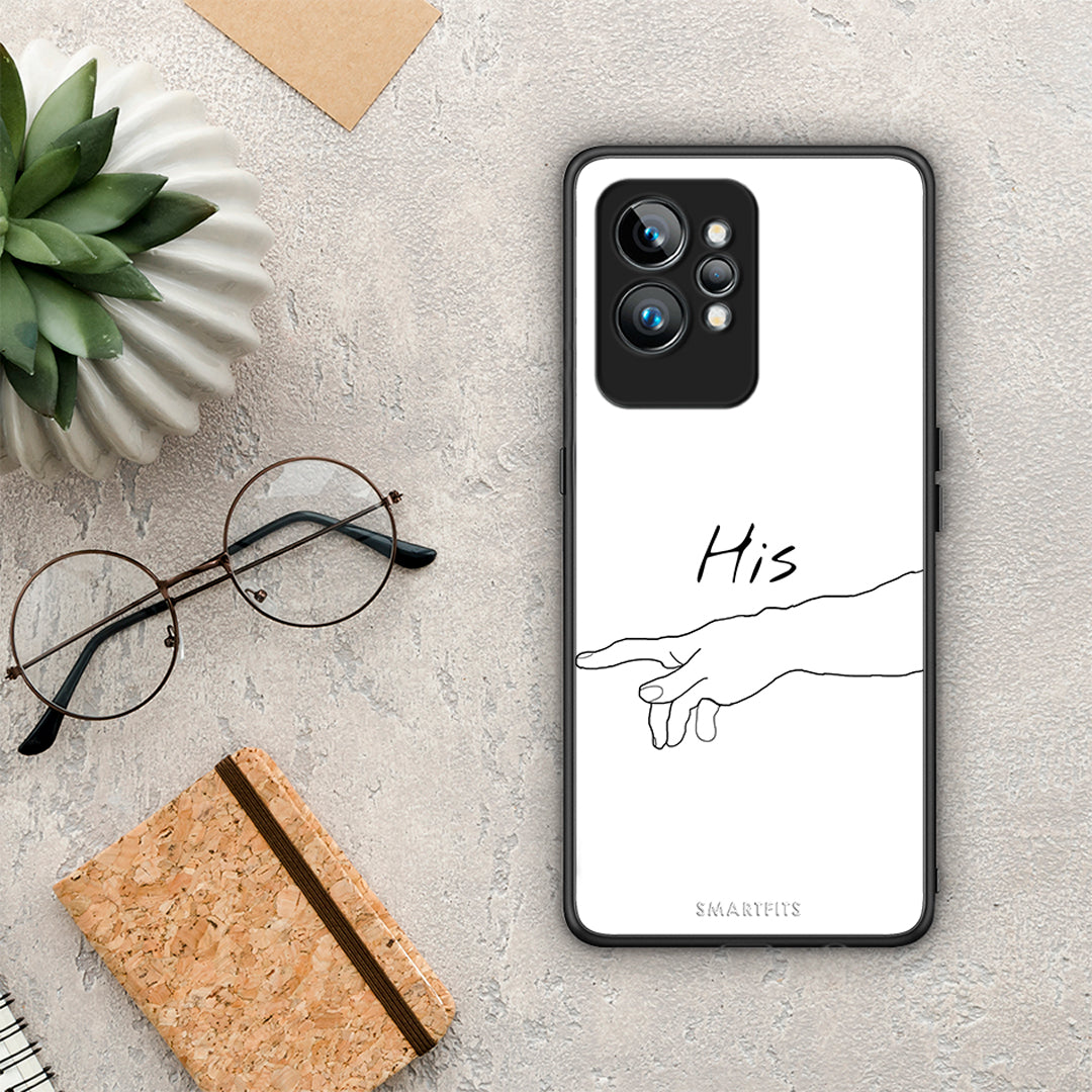 Θήκη Realme GT2 Aesthetic Love 2 από τη Smartfits με σχέδιο στο πίσω μέρος και μαύρο περίβλημα | Realme GT2 Aesthetic Love 2 Case with Colorful Back and Black Bezels