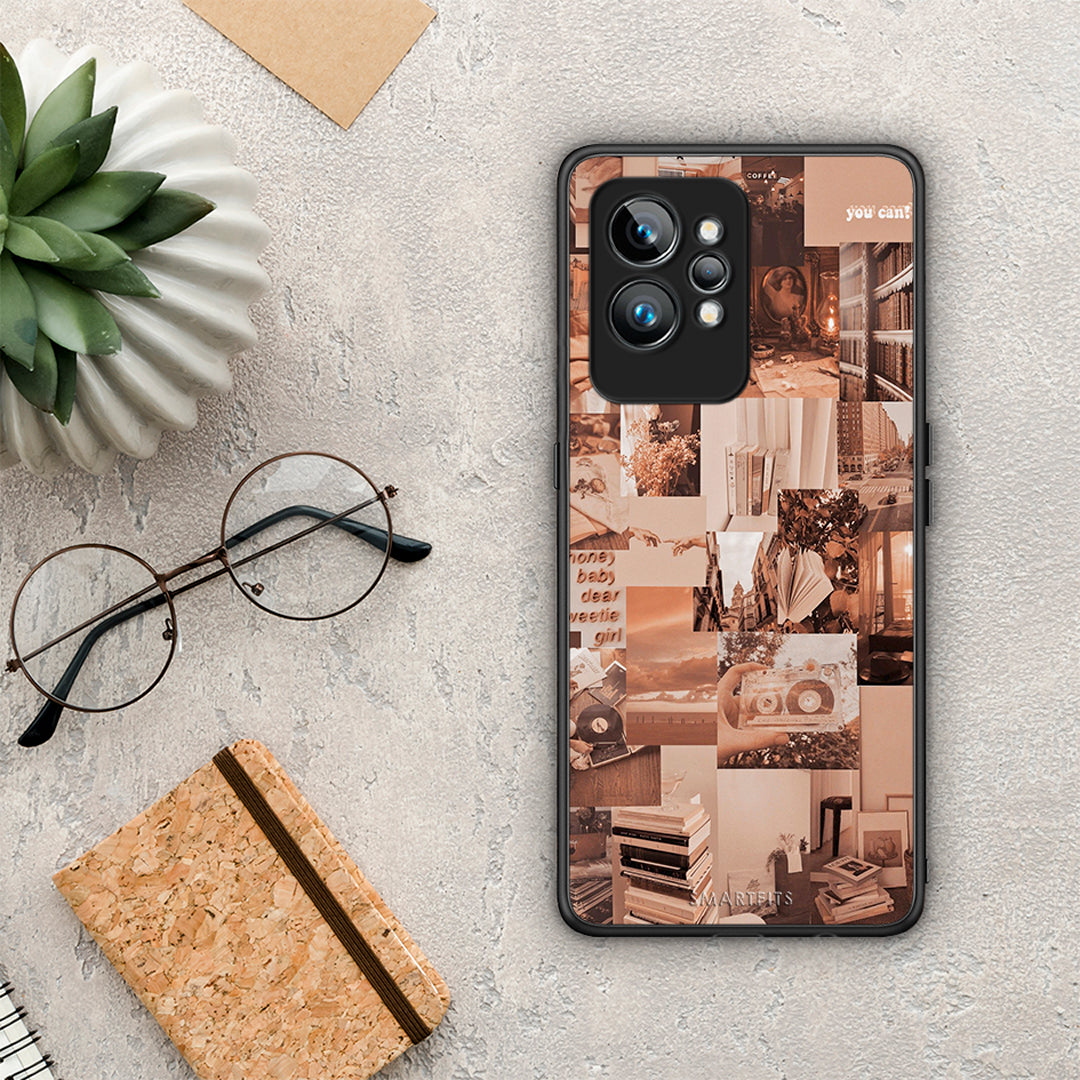 Θήκη Realme GT2 Collage You Can από τη Smartfits με σχέδιο στο πίσω μέρος και μαύρο περίβλημα | Realme GT2 Collage You Can Case with Colorful Back and Black Bezels