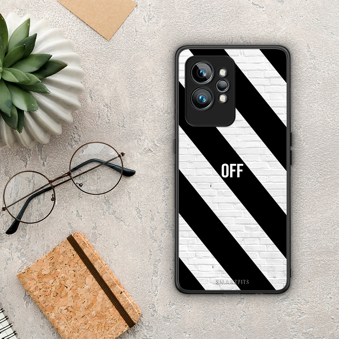 Θήκη Realme GT2 Get Off από τη Smartfits με σχέδιο στο πίσω μέρος και μαύρο περίβλημα | Realme GT2 Get Off Case with Colorful Back and Black Bezels