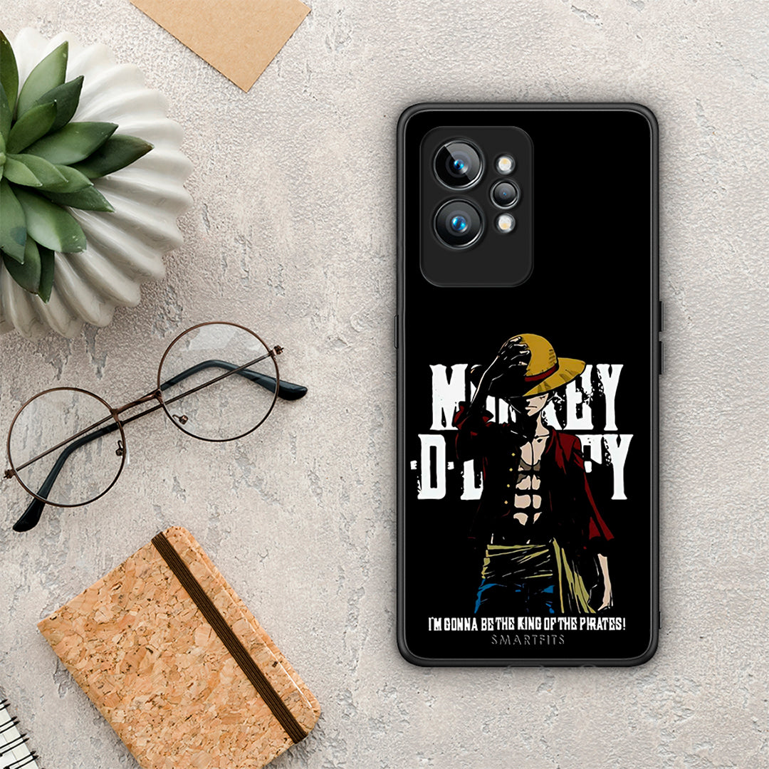 Θήκη Realme GT2 Pirate King από τη Smartfits με σχέδιο στο πίσω μέρος και μαύρο περίβλημα | Realme GT2 Pirate King Case with Colorful Back and Black Bezels