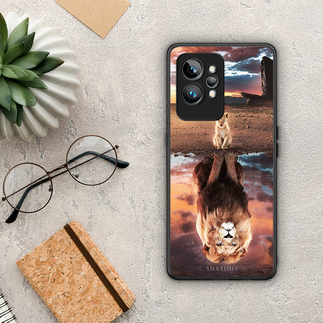 Θήκη Realme GT2 Sunset Dreams από τη Smartfits με σχέδιο στο πίσω μέρος και μαύρο περίβλημα | Realme GT2 Sunset Dreams Case with Colorful Back and Black Bezels