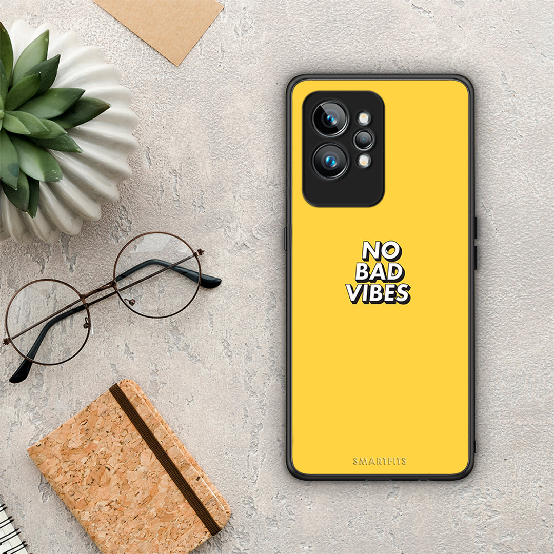 Θήκη Realme GT2 Text Vibes από τη Smartfits με σχέδιο στο πίσω μέρος και μαύρο περίβλημα | Realme GT2 Text Vibes Case with Colorful Back and Black Bezels