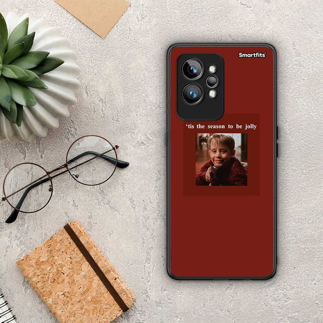 Θήκη Realme GT2 Xmas Ultimate Spirit από τη Smartfits με σχέδιο στο πίσω μέρος και μαύρο περίβλημα | Realme GT2 Xmas Ultimate Spirit Case with Colorful Back and Black Bezels