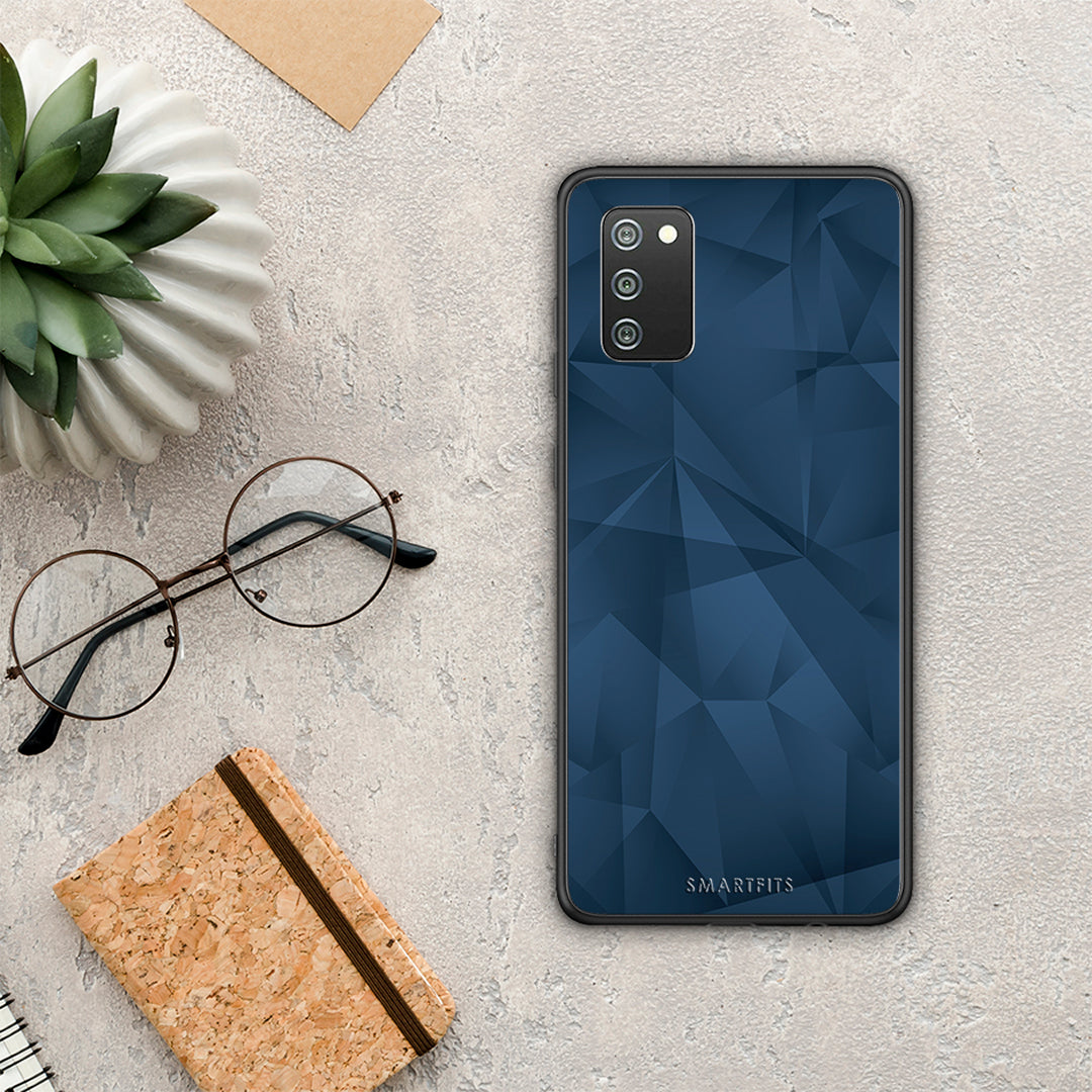 Geometric Blue Abstract - Samsung Galaxy A02s / M02s / F02s θήκη