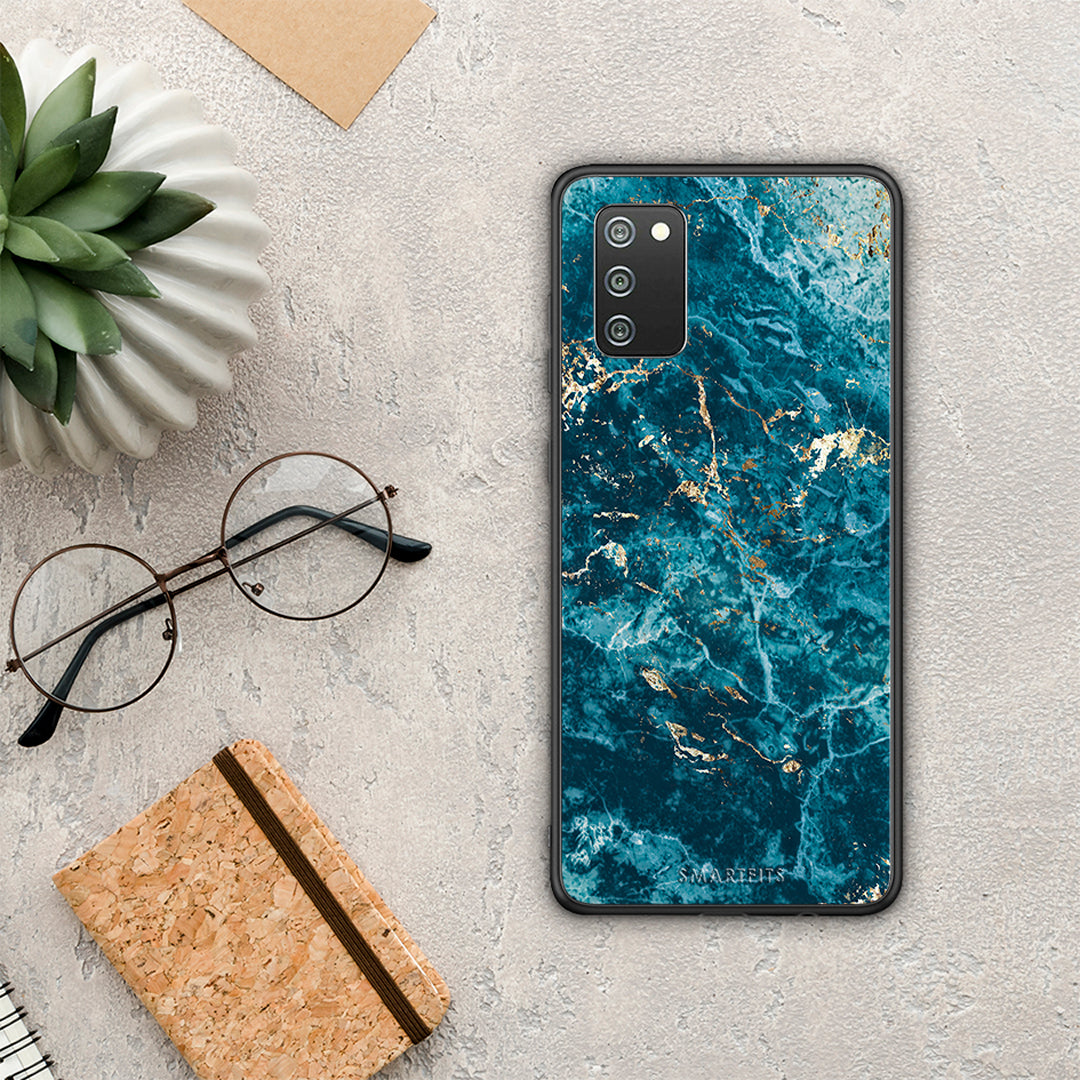 Marble Blue - Samsung Galaxy A02s / M02s / F02s θήκη