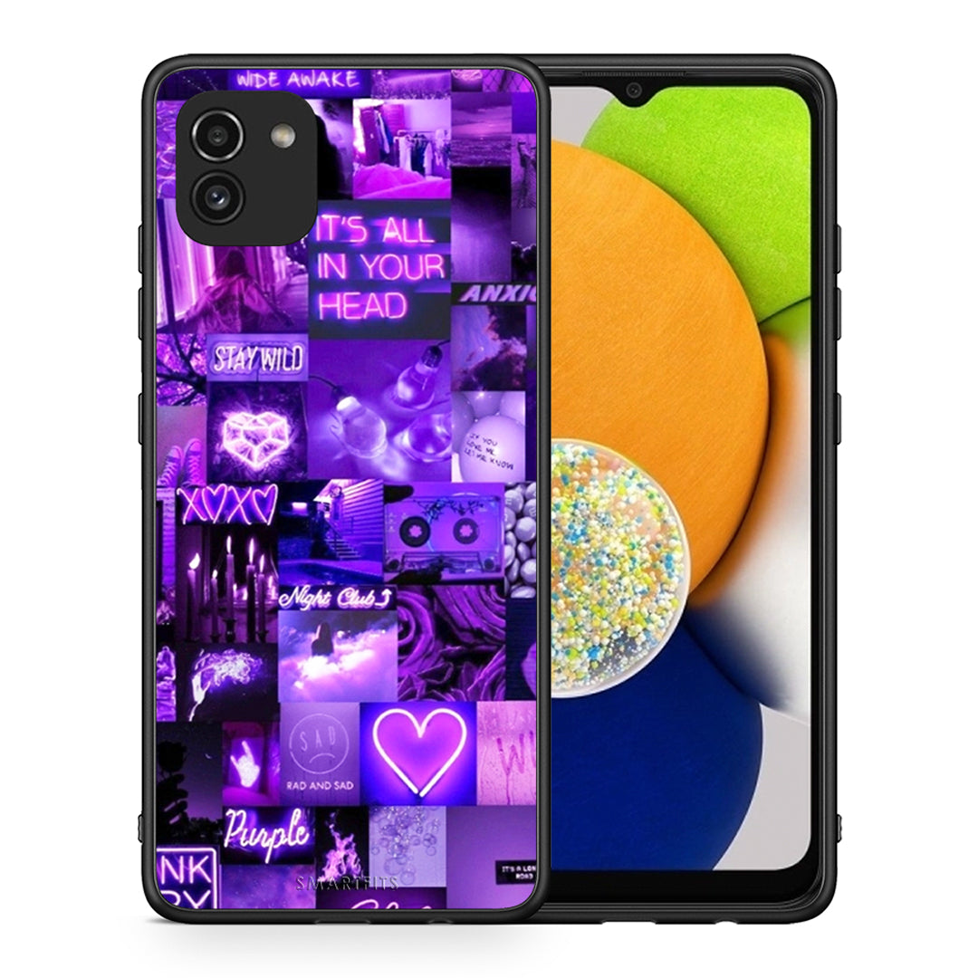 Collage Stay Wild - Samsung Galaxy A03 θήκη