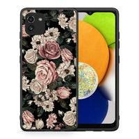 Thumbnail for Θήκη Samsung A03 Wild Roses Flower από τη Smartfits με σχέδιο στο πίσω μέρος και μαύρο περίβλημα | Samsung A03 Wild Roses Flower case with colorful back and black bezels
